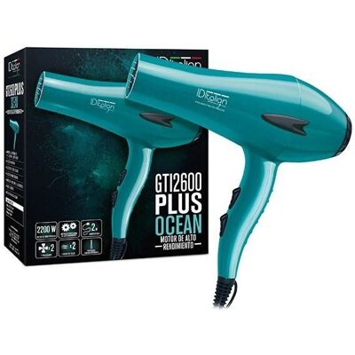 Sèche-cheveux Italian Design GTI 2600 Ocean Plus - 2200 W - Aqua - Publicité Sèche-cheveux Italian Design GTI 2600 Ocean Plus - 2200 W - Aqua - Publicité