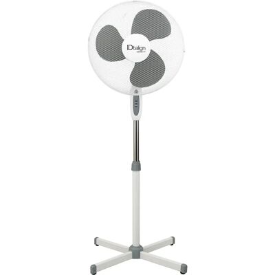 Włoski design IDEFANCOOL Wentylator stojący - 3 prędkości - Biały Włoski design IDEFANCOOL Wentylator stojący - 3 prędkości - Biały