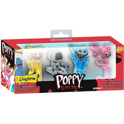 Bizak Pack van 4 Minifiguren Poppy Playtime - Roze Officieel Bizak Pack van 4 Minifiguren Poppy Playtime - Roze Officieel