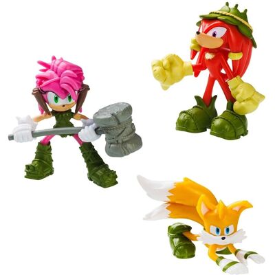 Sonic the Hedgehog - Zestaw 3 figurek - Wielokolorowy Sonic the Hedgehog - Zestaw 3 figurek - Wielokolorowy