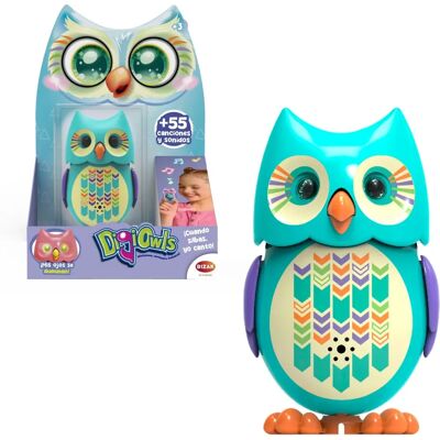 Bizak Mini Hoot Digiowl - Interaktív bagoly játék, amely énekel - 1. verzió Bizak Mini Hoot Digiowl - Interaktív bagoly játék, amely énekel - 1. verzió