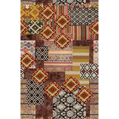 VILBER Vinylmatta Kilim 100x155 cm - Matta VILBER Vinylmatta Kilim 100x155 cm - Matta