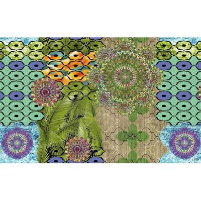 Vilber - Mandala 2518 - Multicolor - 75 X 120 cm - rug Vilber - Mandala 2518 - Multicolor - 75 X 120 cm - rug