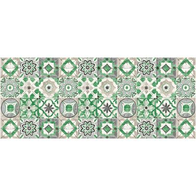 Vilber Tapis en vinyle Vert Géométrique - Tapis Vilber Tapis en vinyle Vert Géométrique - Tapis