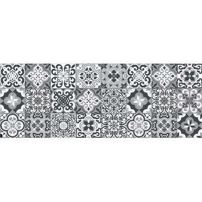 Vilber - Tapis Vinyle 2911 Noir 52x140 Cm Carrelage - Tapis vinyle Vilber - Tapis Vinyle 2911 Noir 52x140 Cm Carrelage - Tapis vinyle