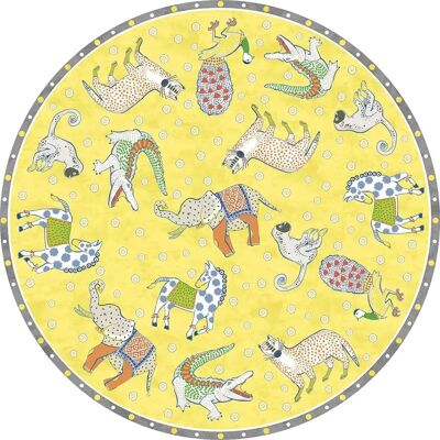 TEXTILES VILBER Vinylteppich rund 155 cm - Carpet TEXTILES VILBER Vinylteppich rund 155 cm - Carpet