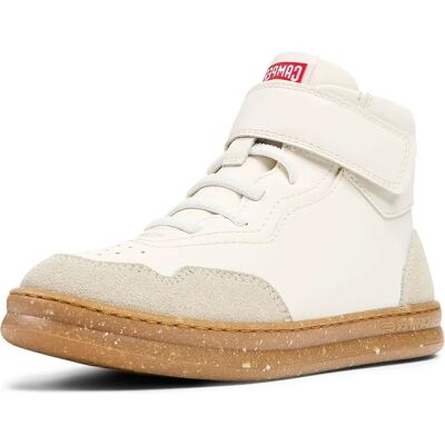 Camper K900308-007 Vita Återvunnet Läder Barn Ankelboots Camper K900308-007 Vita Återvunnet Läder Barn Ankelboots
