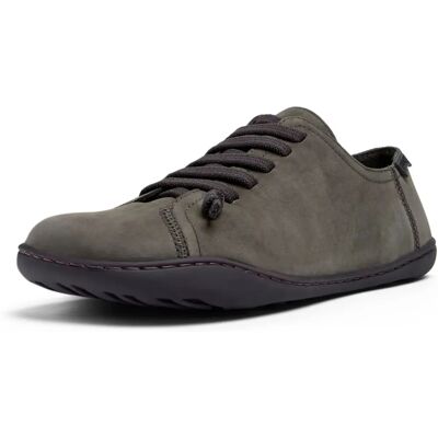 Camper Dark Grey Leather Shoes - Casual, Sustainable - Shoes Camper Dark Grey Leather Shoes - Casual, Sustainable - Shoes