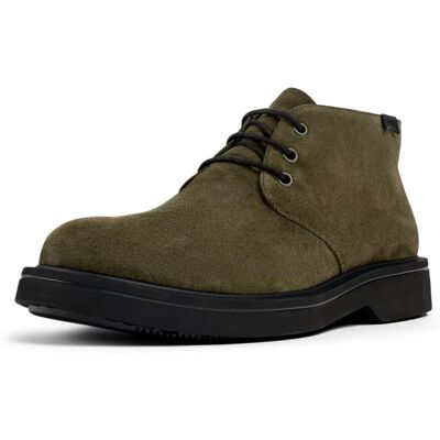 Camper K300513-002 Donkergroene leren enkellaarsjes - Boots Camper K300513-002 Donkergroene leren enkellaarsjes - Boots