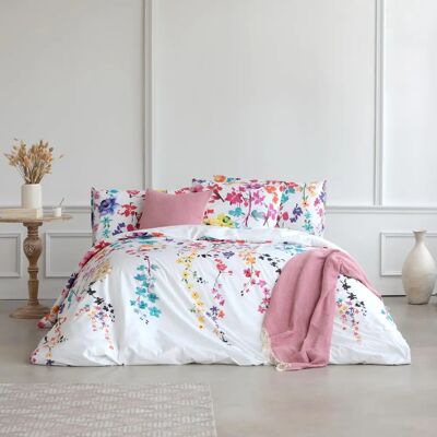 Housse de Couette ETHERE MAISON Haku Multicolore - 135/220cm - Publicité Housse de Couette ETHERE MAISON Haku Multicolore - 135/220cm - Publicité