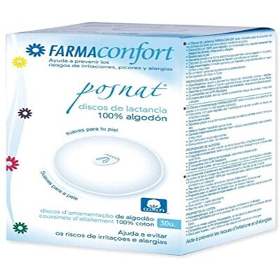 Discos de Lactancia de Algodón Farmaconfort - 30 Unidades Discos de Lactancia de Algodón Farmaconfort - 30 Unidades
