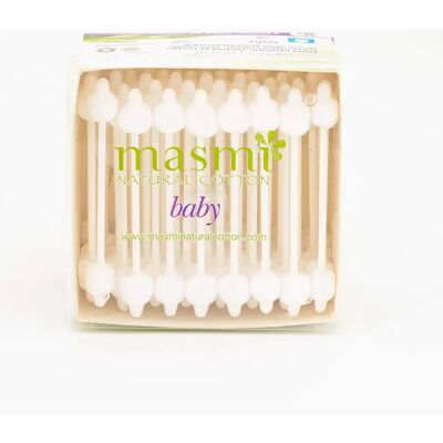 Bâtons de sécurité pour bébé - Masmi Natural Cotton - Publicité Bâtons de sécurité pour bébé - Masmi Natural Cotton - Publicité