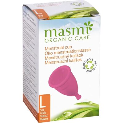 Masmi Natural Cotton Copa Menstrual Orgánica Talla L - Copa Menstrual Masmi Natural Cotton Copa Menstrual Orgánica Talla L - Copa Menstrual