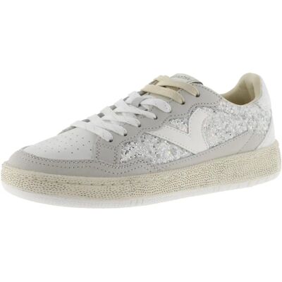 Victoria Sneakers en Cuir - Argent - Tailles 38,40 - Publicité Victoria Sneakers en Cuir - Argent - Tailles 38,40 - Publicité