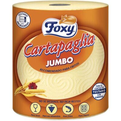 Foxy Cartapaglia Jumbo Papel de Cocina - 60 M - Fritura y Cocina Foxy Cartapaglia Jumbo Papel de Cocina - 60 M - Fritura y Cocina