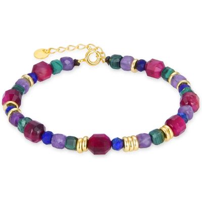 Luxenter Asela Multicolor Natuursteen Armband - Armbanden Luxenter Asela Multicolor Natuursteen Armband - Armbanden