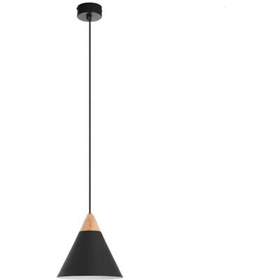 Novolux Lámpara Colgante E27 60W - Diseño Moderno Acero Negro Novolux Lámpara Colgante E27 60W - Diseño Moderno Acero Negro