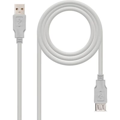 Nanocable Modelo 10.01.0203 Cable USB 2.0 1,8 m - USB A Beige Nanocable Modelo 10.01.0203 Cable USB 2.0 1,8 m - USB A Beige