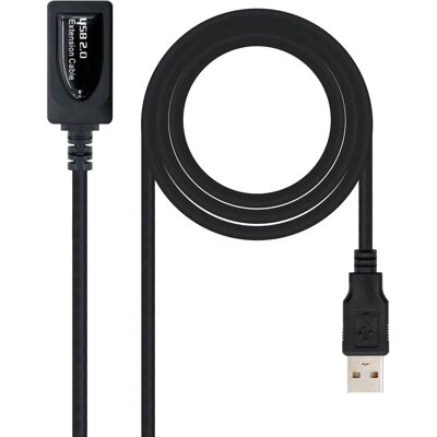 Nanocable 10.01.0211 Câble USB - 5m, Noir, USB 2.0 - Publicité Nanocable 10.01.0211 Câble USB - 5m, Noir, USB 2.0 - Publicité