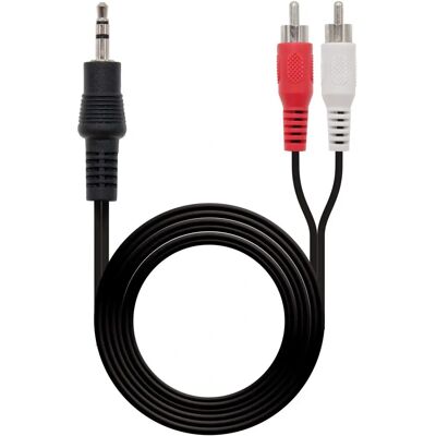 Cable de audio estéreo Nanocable 10m - RCA y Jack 3.5mm Cable de audio estéreo Nanocable 10m - RCA y Jack 3.5mm