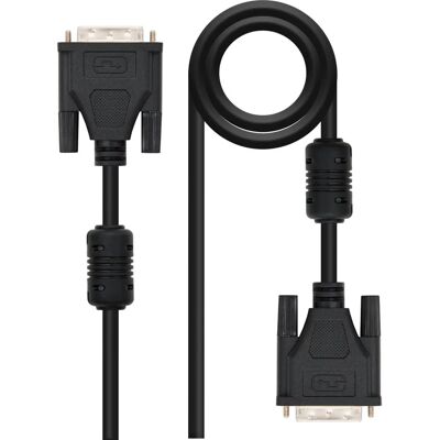 Nanocable 10.15.0802 DVI Kabel - 1,8m - Schwarz Nanocable 10.15.0802 DVI Kabel - 1,8m - Schwarz