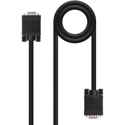 Nanocable 10.15.1302 VGA-kabel - 1,8 m - Svart - VGA-kabel Nanocable 10.15.1302 VGA-kabel - 1,8 m - Svart - VGA-kabel