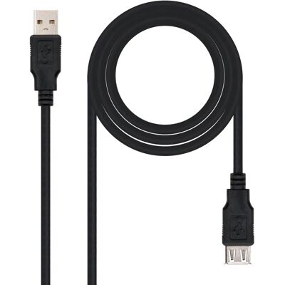 Nanocable 10.01.0203-BK Cable de extensión USB - 1,8m - Negro Nanocable 10.01.0203-BK Cable de extensión USB - 1,8m - Negro