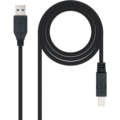 Nanocable 10.01.0802-BK câble USB - 2m, USB A à USB B - Noir - Publicité Nanocable 10.01.0802-BK câble USB - 2m, USB A à USB B - Noir - Publicité