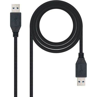 Nanocable 10.01.1002-BK Cable USB - USB 3.2 Gen 1 - 2m - USB A Negro Nanocable 10.01.1002-BK Cable USB - USB 3.2 Gen 1 - 2m - USB A Negro