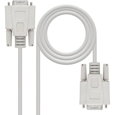 Nanocable 10.14.0602 Seriell Kabel - Null Modem, Beige, 1,8 m Nanocable 10.14.0602 Seriell Kabel - Null Modem, Beige, 1,8 m