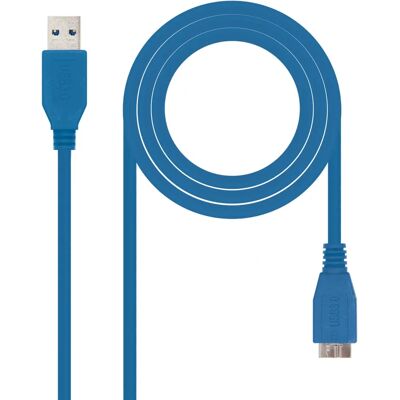Câble USB 3.2 Gen 1 Nanocable 1m - Bleu - Publicité Câble USB 3.2 Gen 1 Nanocable 1m - Bleu - Publicité