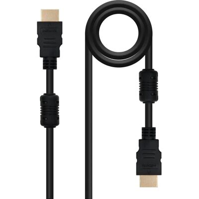 Câble HDMI Nanocable 10.15.1802 - 1,8 m - Noir - HDMI 1.4 à haute vitesse - Publicité Câble HDMI Nanocable 10.15.1802 - 1,8 m - Noir - HDMI 1.4 à haute vitesse - Publicité