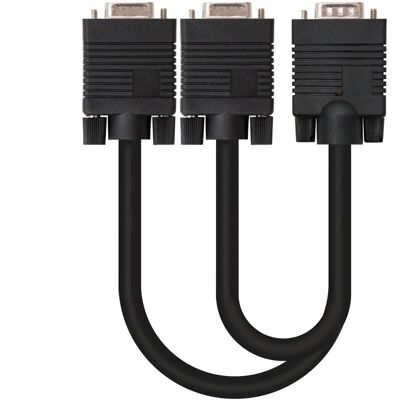 Nanocable 10.15.2000 VGA dělič kabel - 0,45m - Černý Nanocable 10.15.2000 VGA dělič kabel - 0,45m - Černý