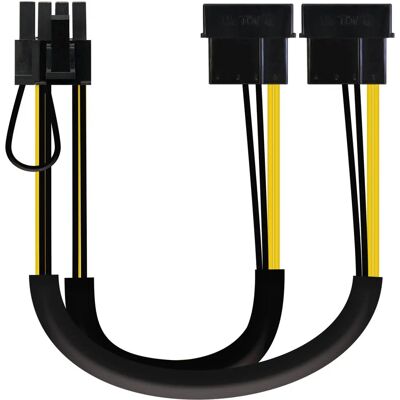 Nanocable 10.19.1201 Cable de alimentación - 20cm PCI-e, Molex, Negro Nanocable 10.19.1201 Cable de alimentación - 20cm PCI-e, Molex, Negro