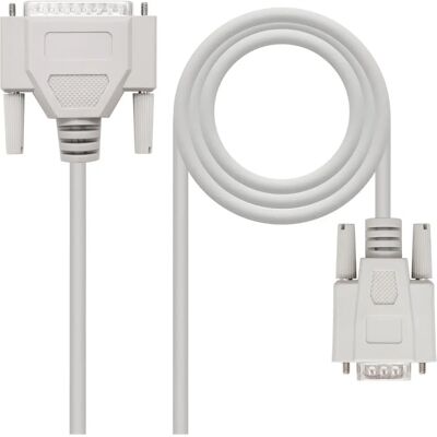 Nanocable 10.14.0802 Seriële Kabel - Beige - 1,8m - DB25 - DB9 - Hoge Kwaliteit Nanocable 10.14.0802 Seriële Kabel - Beige - 1,8m - DB25 - DB9 - Hoge Kwaliteit