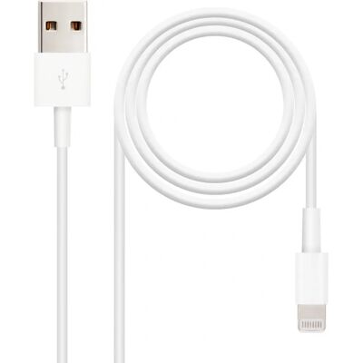 NANOCABLE Cabo Lightning 2 m Branco - Cabo Lightning NANOCABLE Cabo Lightning 2 m Branco - Cabo Lightning