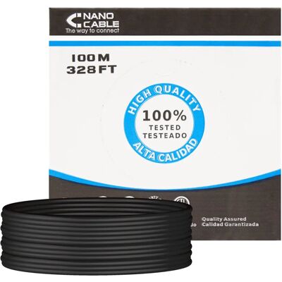 Nanocable Model 10.20.0502-EXT-BK Outdoor Cat6 Ethernet Cable Nanocable Model 10.20.0502-EXT-BK Outdoor Cat6 Ethernet Cable