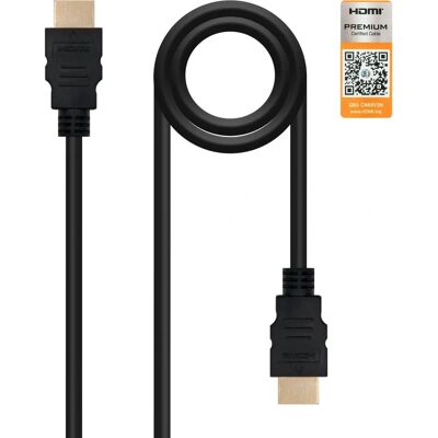 Nanocable Nano HDMI Kabel - 2m - Schwarz - HDMI 2.0 Nanocable Nano HDMI Kabel - 2m - Schwarz - HDMI 2.0