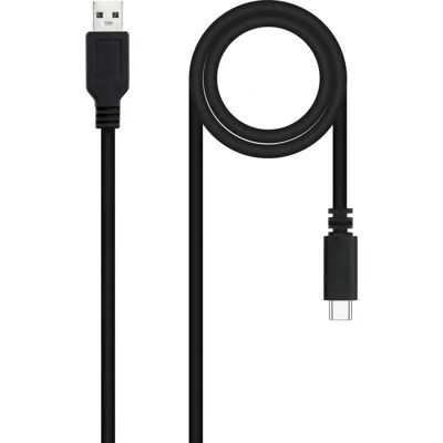 Nanocable USB 2.0 1m USB C USB A Schwarz Nanocable USB 2.0 1m USB C USB A Schwarz