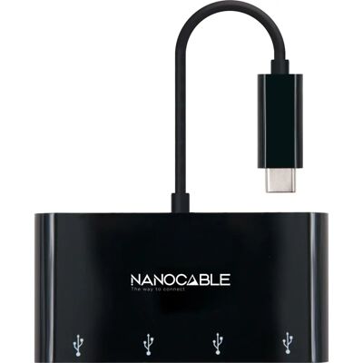 Nanocable Concentrateur USB et Adaptateurs - Noir - Publicité Nanocable Concentrateur USB et Adaptateurs - Noir - Publicité
