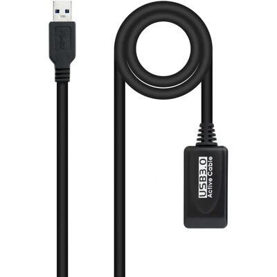 Nanocable 10.01.0311 Câble d'extension USB - 5m - USB 3.2 Gen 1 - Publicité Nanocable 10.01.0311 Câble d'extension USB - 5m - USB 3.2 Gen 1 - Publicité