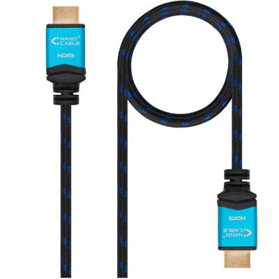 Câble HDMI Nanocable 10.15.3700 - 0,5 m - Noir Bleu - HDMI 2.0 - Publicité Câble HDMI Nanocable 10.15.3700 - 0,5 m - Noir Bleu - HDMI 2.0 - Publicité