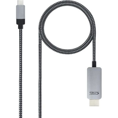 Nanocable 10.15.5103 Adaptateur câble vidéo USB-C HDMI 3m Aluminium Noir - Publicité Nanocable 10.15.5103 Adaptateur câble vidéo USB-C HDMI 3m Aluminium Noir - Publicité