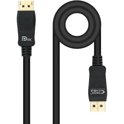 Nanocable 10.15.2502 2m DisplayPort Kabel - DisplayPort 1.4 8K HDR Nanocable 10.15.2502 2m DisplayPort Kabel - DisplayPort 1.4 8K HDR