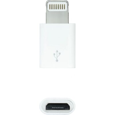 Adaptador Nanocable 10.10.4100 Micro USB para Lightning - Mudança de gênero Adaptador Nanocable 10.10.4100 Micro USB para Lightning - Mudança de gênero