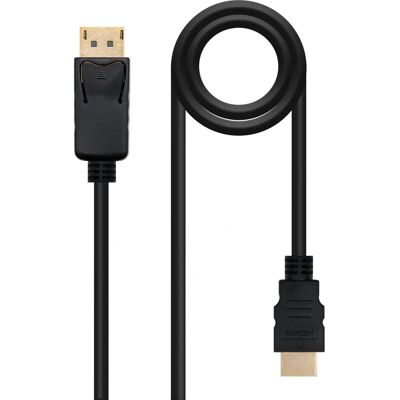 Adaptateur câble vidéo Nanocable 10.15.4301 - DisplayPort HDMI Noir - Publicité Adaptateur câble vidéo Nanocable 10.15.4301 - DisplayPort HDMI Noir - Publicité