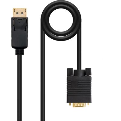 Nanocable 10.15.4401 DisplayPort naar VGA Adapter - 1m Nanocable 10.15.4401 DisplayPort naar VGA Adapter - 1m