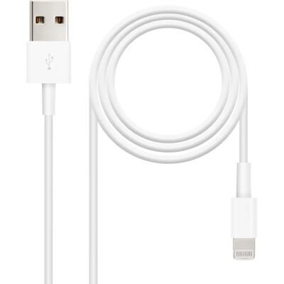 Nanocable 10.10.0400 Cabo Lightning - 0,5 m Branco - Cabo Lightning Nanocable 10.10.0400 Cabo Lightning - 0,5 m Branco - Cabo Lightning