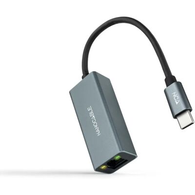 Nanocable 10.03.0406 Ethernet-Netzwerkadapter - Gigabit, USB-C, Grau Nanocable 10.03.0406 Ethernet-Netzwerkadapter - Gigabit, USB-C, Grau