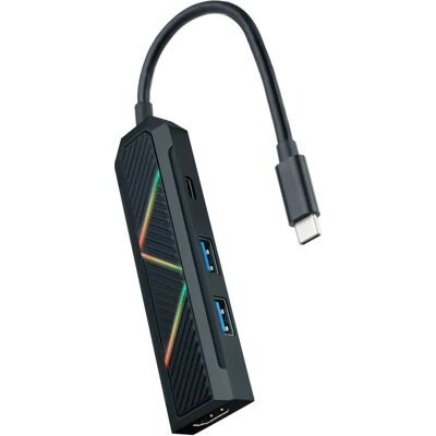 Nanocable 10.16.0401 USB-Hub - 4K HDMI, USB-C, USB-A - Schwarz Nanocable 10.16.0401 USB-Hub - 4K HDMI, USB-C, USB-A - Schwarz